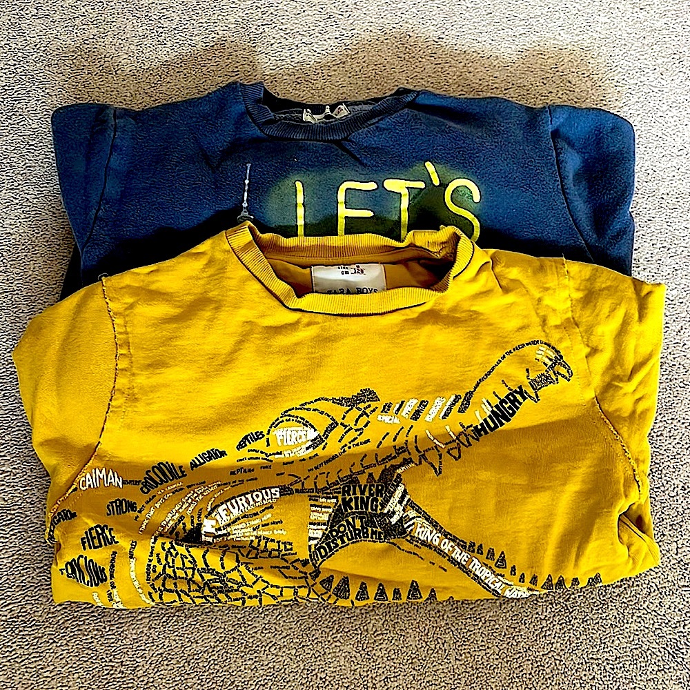 2 x boys sweatshirts, size 8, 128 cm. Brand: Zara. Like new. Cost is for both